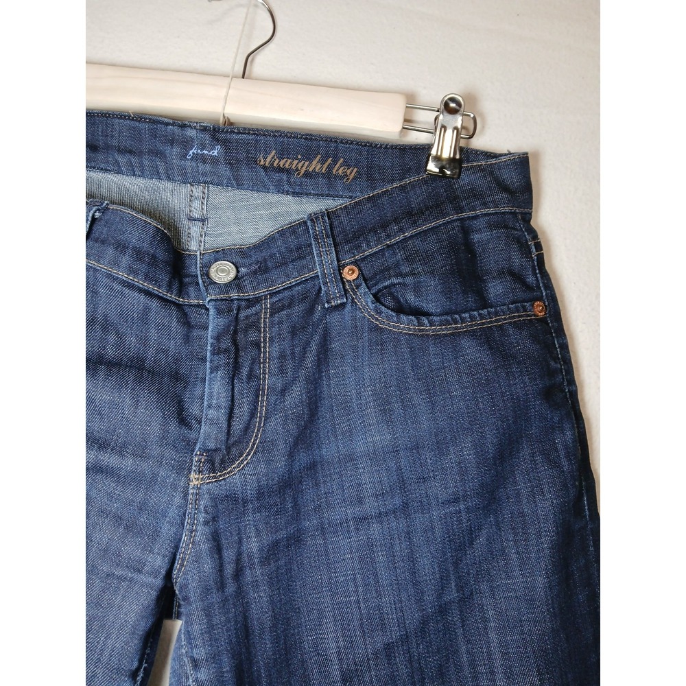 Seven For All Mankind Womens Striaght Leg ankle dark denim Jean Size 30